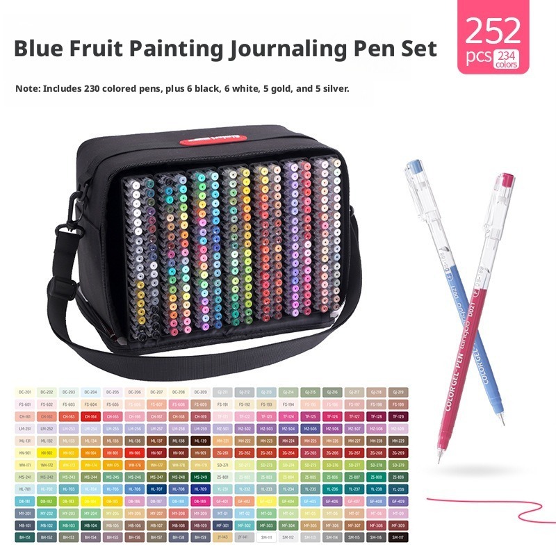 Copic Marker Sketch - 252-teiliges Set mit 234 Farben Feinspitzen-Gelmalstiften