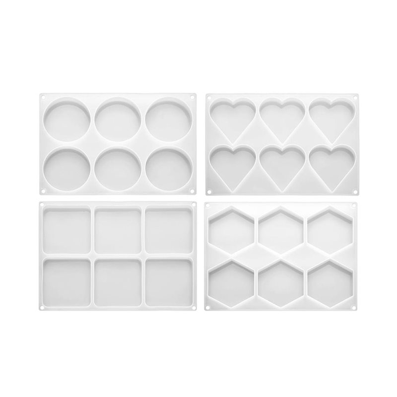 Coaster Mold Round - [ABFI!】 Harzformen für DIY-Epoxidkunsthandwerk – 24-fach
