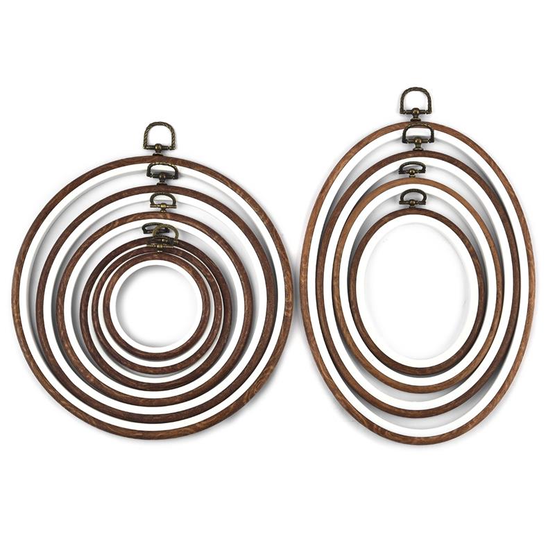 Runde Oval Holz Farbe Stickere – Wood Ring Blank Bewertung und Preis