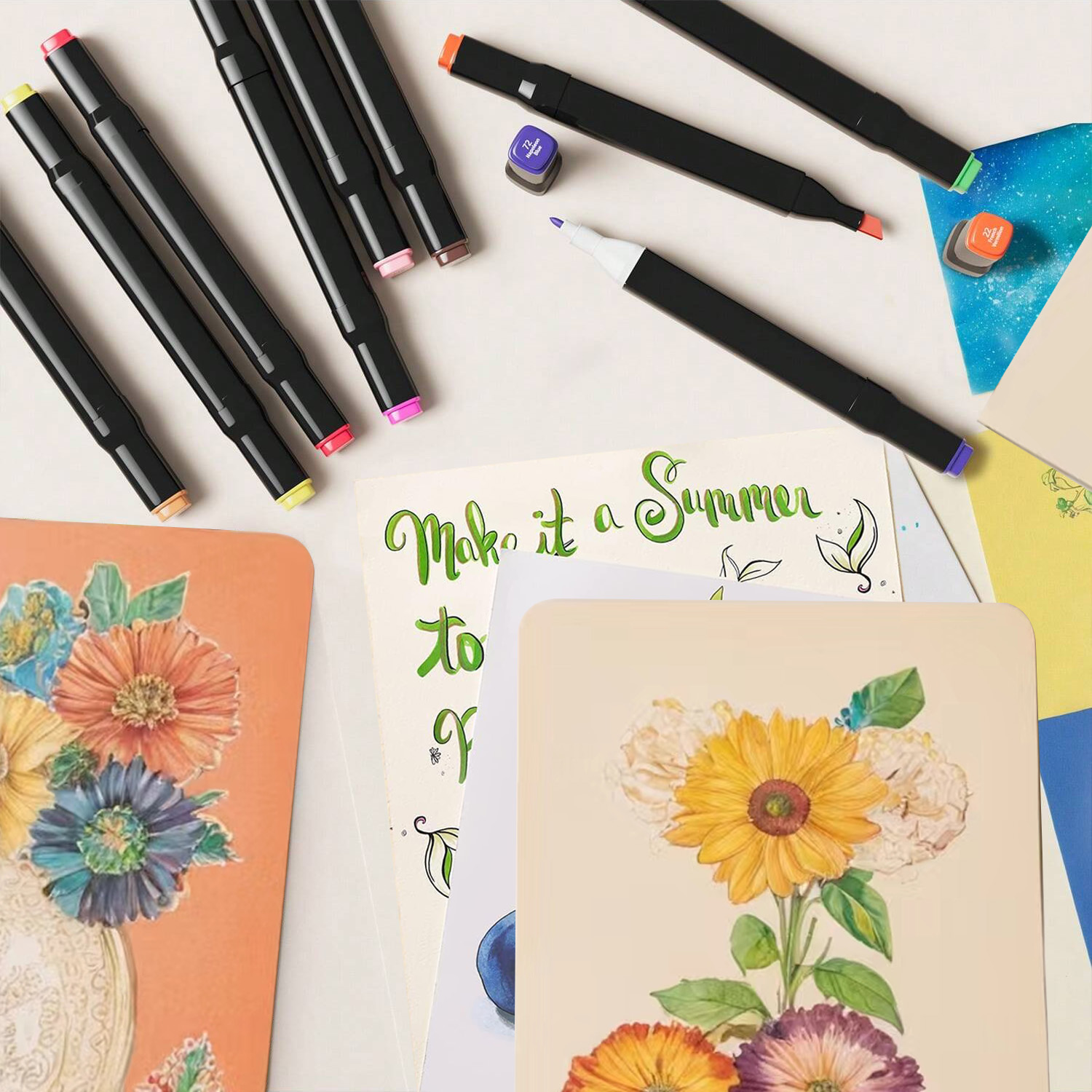 24–262 Farben Alkohol-Zeichenm – Copic Marker Sketch Bewertung und Preis
