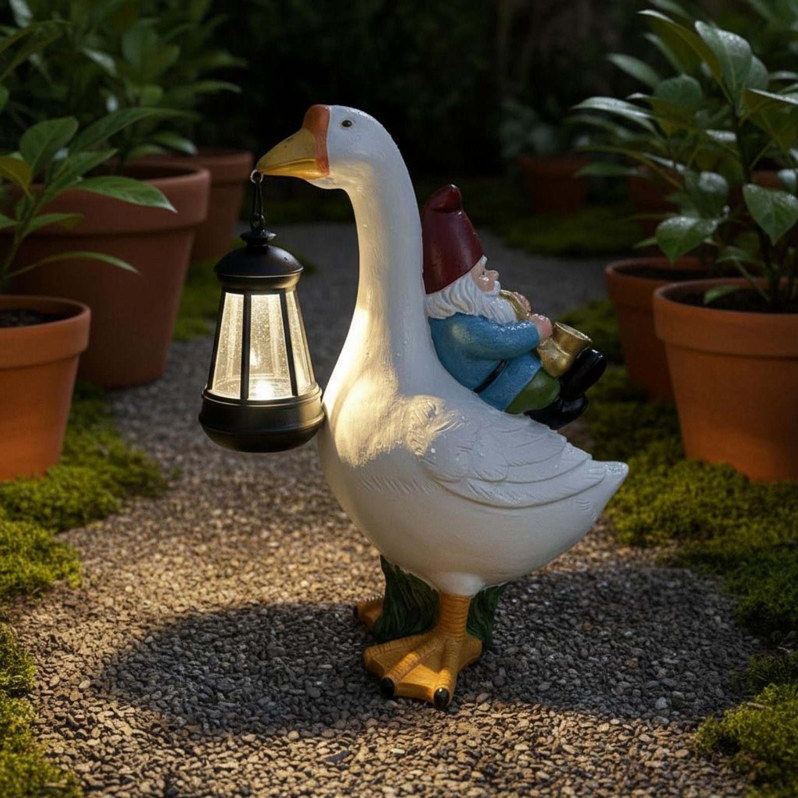 Gartenzwerg auf Gans Statue We – Resin Crafts Bewertung und Preis