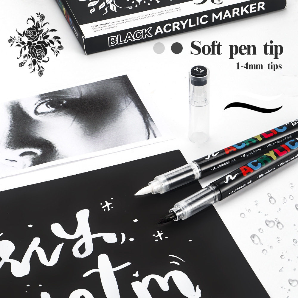 12 Stück schwarz/weißer Premiu – Copic Marker Sketch Bewertung und Preis