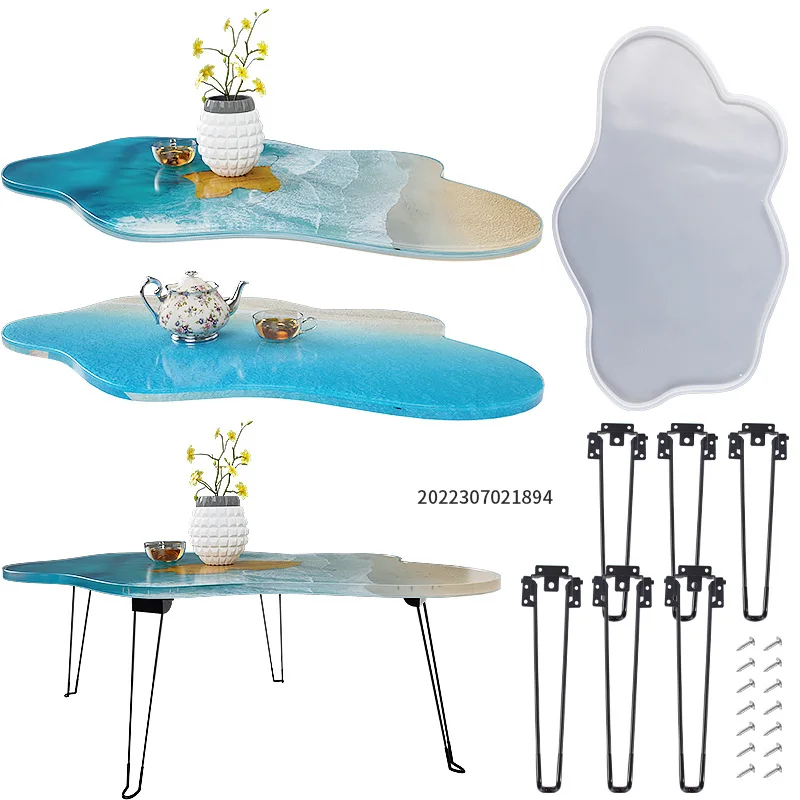 Große 61 cm unregelmäßige Tabl – Resin Ocean Wave Mold Bewertung und Preis