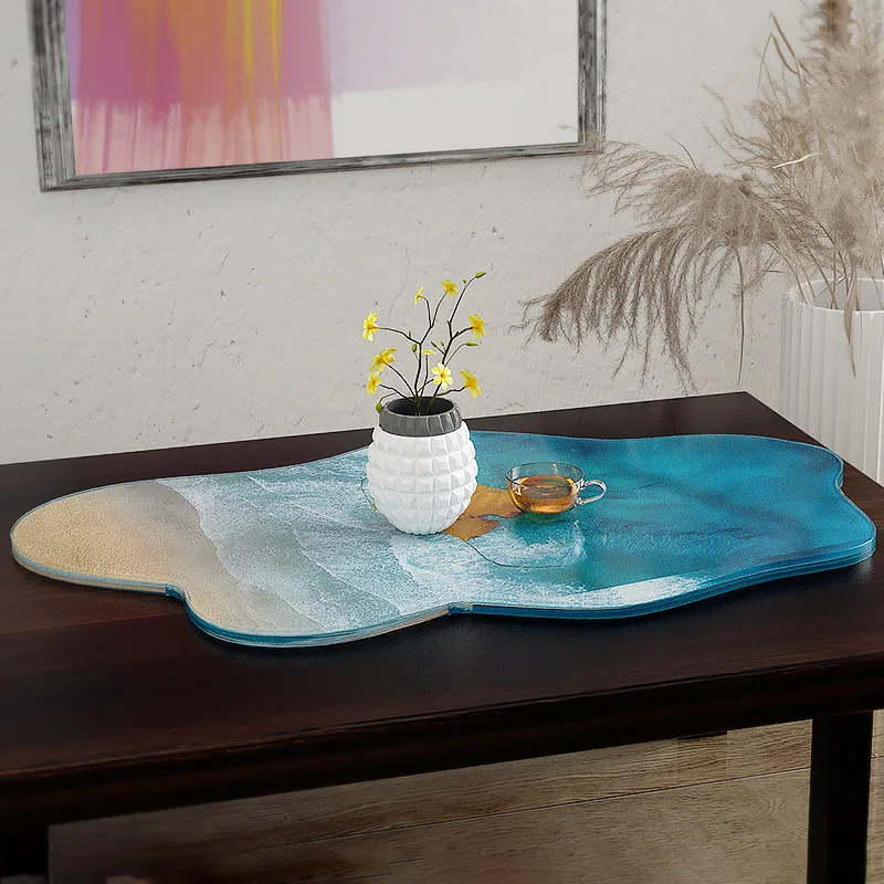 Große 61 cm unregelmäßige Tabl – Resin Ocean Wave Mold Bewertung und Preis
