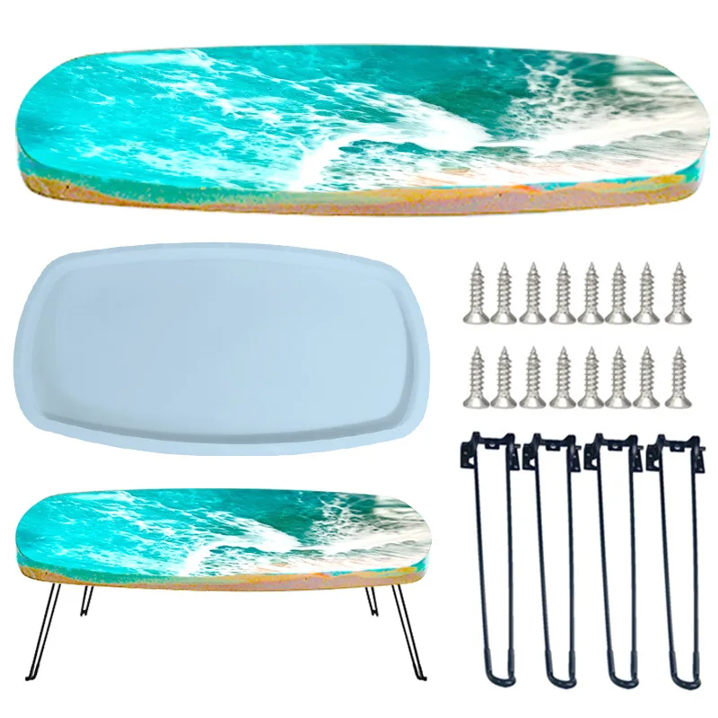 Große 61 cm unregelmäßige Tabl – Resin Ocean Wave Mold Bewertung und Preis